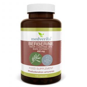 BERBERINE - Amur Corktree 97% Bark extract - 400mg - 100 capsules