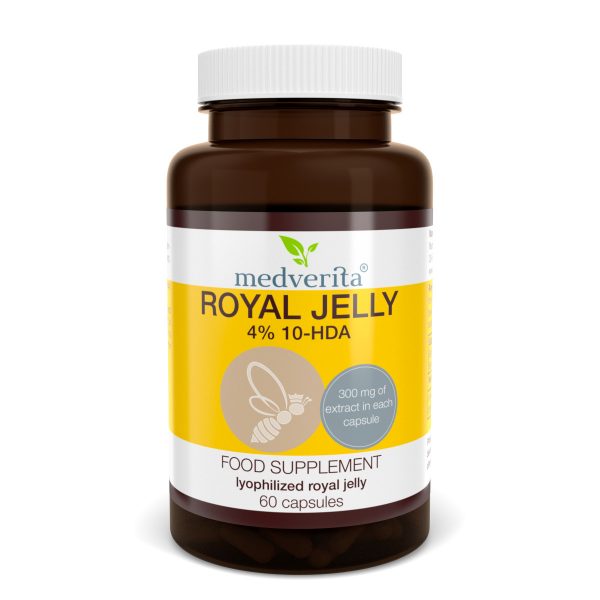 MEDVERITA ROYAL JELLY 4% 10-HDA 300mg of extract 60 capsules