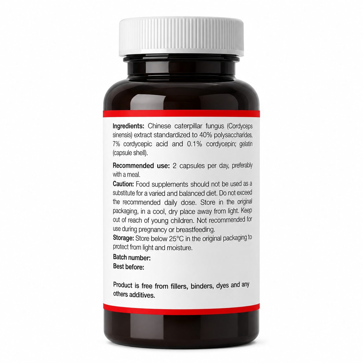 Medverita Cordyceps Extract 1000 mg – 50 Capsules