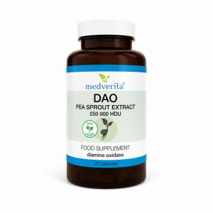 Medverita DAO Pea Sprout Extract 250,000 HDU – 120 Vegan Capsules